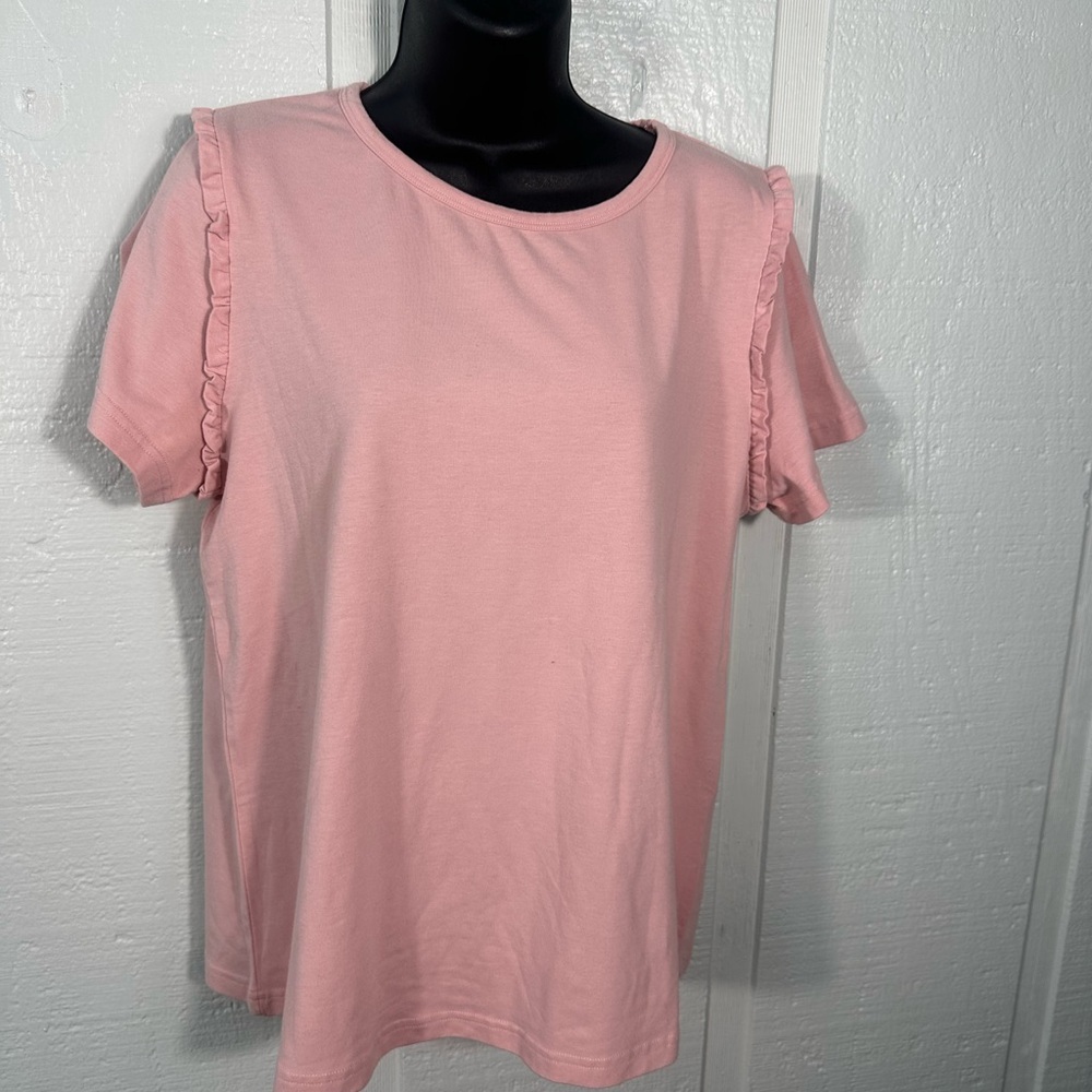 Journey Five Women’s Pink Short Sleeve Top Size XL EUC - Picture 3 of 7